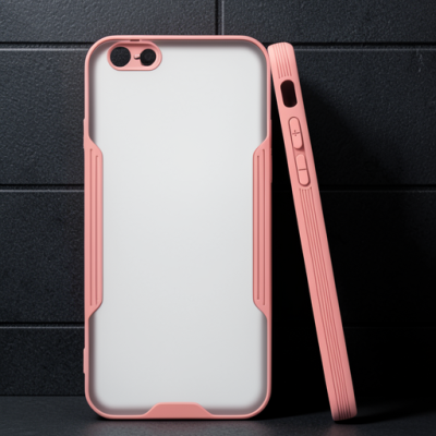 Apple İphone 6 Kılıf Platin Silikon - Pembe