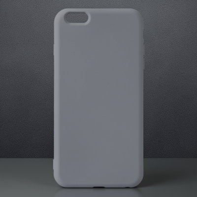 Apple İphone 6 Plus Kılıf Nano İçi Kadife Silikon - Gri