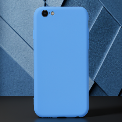 Apple İphone 6 Plus Kılıf Nano İçi Kadife Silikon - Mavi
