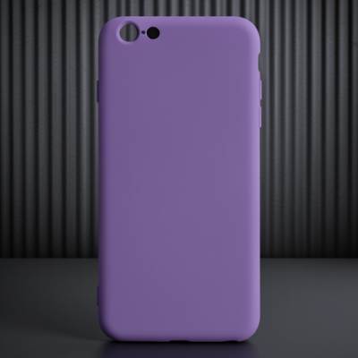 Apple İphone 6 Plus Kılıf Nano İçi Kadife Silikon - Mor