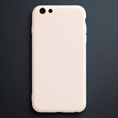 Apple İphone 6 Plus Kılıf Nano İçi Kadife Silikon - Pudra