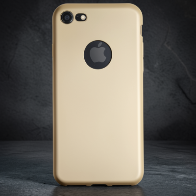Apple İphone 7 Kılıf First Silikon - Gold