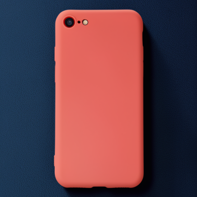 Apple İphone 7 Kılıf First Silikon - Turuncu