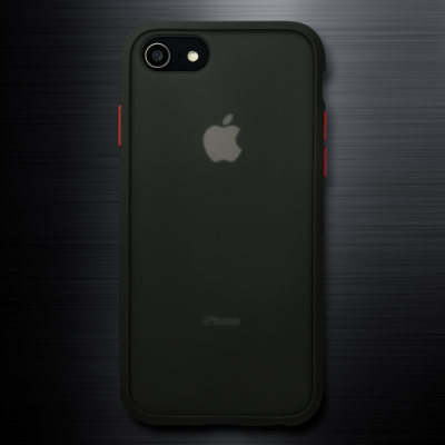 Apple İphone 7 Kılıf Montreal Silikon Kapak - Siyah