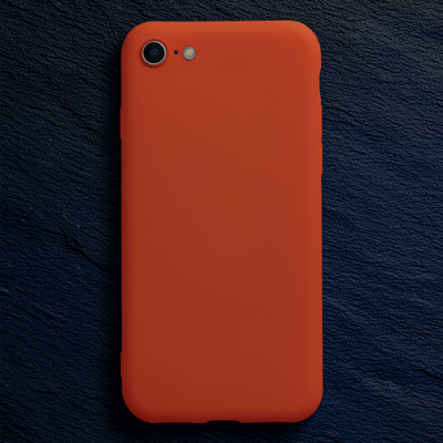 Apple İphone 7 Kılıf Nano İçi Kadife Silikon - Kırmızı