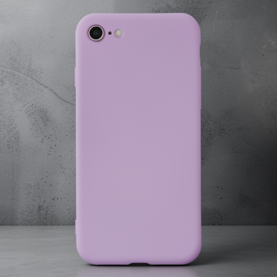 Apple İphone 7 Kılıf Nano İçi Kadife Silikon - Lila