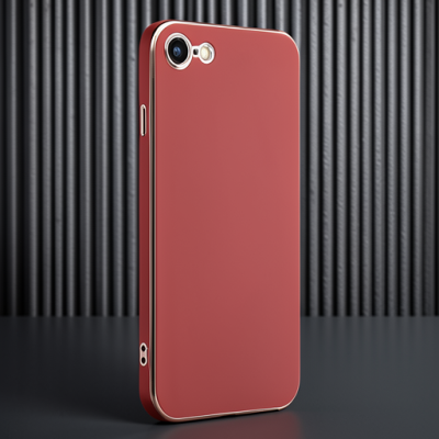 Apple İphone 7 Kılıf Volet Silikon - Kırmızı