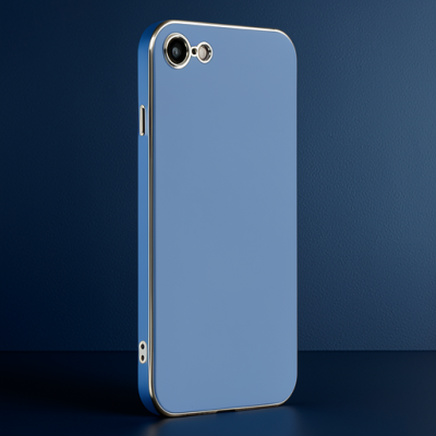 Apple İphone 7 Kılıf Volet Silikon - Mavi