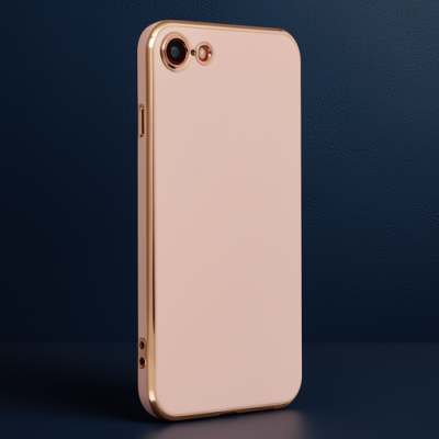 Apple İphone 7 Kılıf Volet Silikon - Pembe