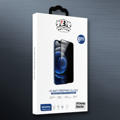 Apple İphone 7 Plus Bilvis Hayalet Cam Ekran Koruyucu - Siyah