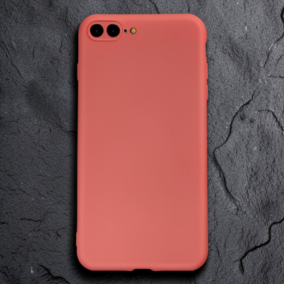 Apple İphone 7 Plus Kılıf First Silikon - Kiremit