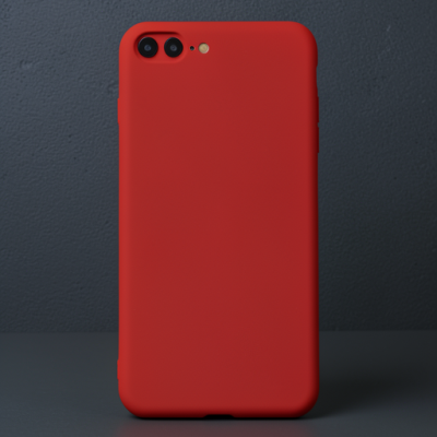 Apple İphone 7 Plus Kılıf First Silikon - Kırmızı