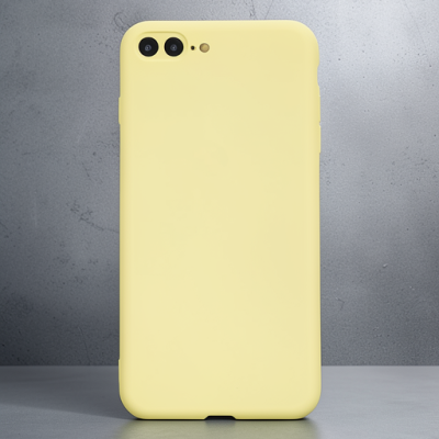 Apple İphone 7 Plus Kılıf First Silikon - Sarı