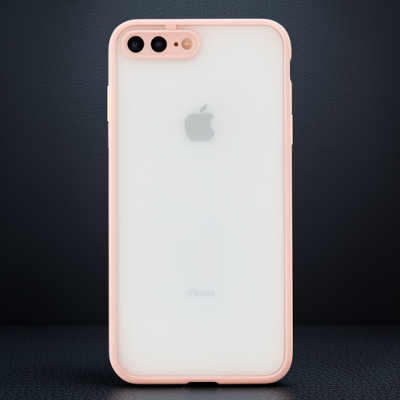 Apple İphone 7 Plus Kılıf Montreal Silikon Kapak - Pembe