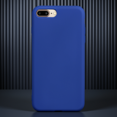 Apple İphone 7 Plus Kılıf Nano İçi Kadife Silikon - Lacivert