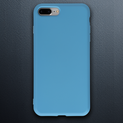Apple İphone 7 Plus Kılıf Nano İçi Kadife Silikon - Mavi