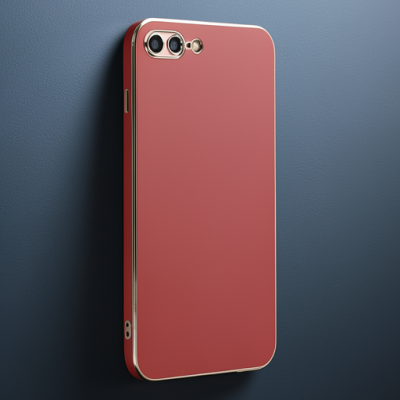 Apple İphone 7 Plus Kılıf Volet Silikon - Kırmızı