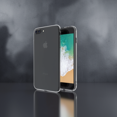 Apple İphone 8 Plus Kılıf Deluxe 2mm Şeffaf Silikon