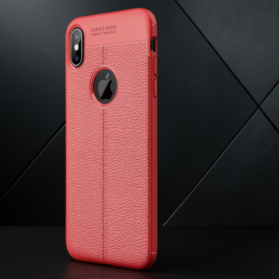 Apple İphone X Kılıf Auto Focus Kapak - Kırmızı