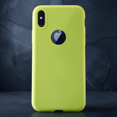Apple İphone X Kılıf First Silikon - Parlak Sarı