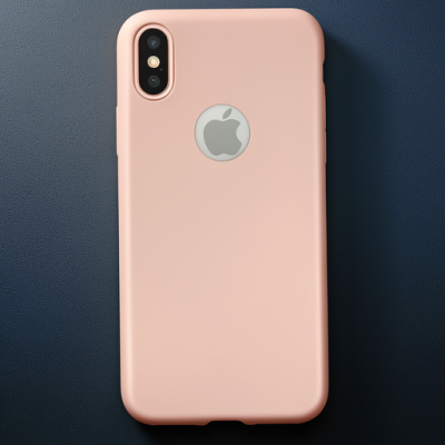 Apple İphone X Kılıf First Silikon - Rose Gold