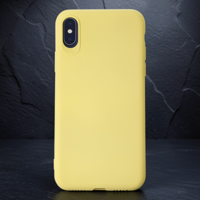 Apple İphone X Kılıf First Silikon - Sarı