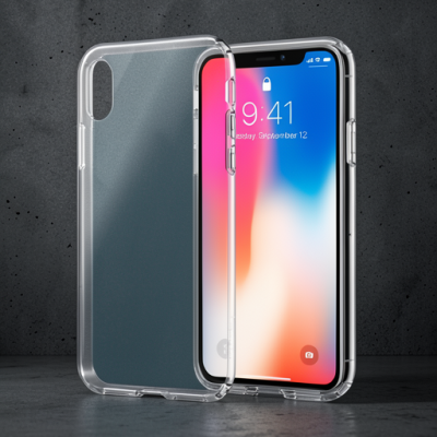 Apple İphone X Kılıf Lüx Şeffaf Silikon