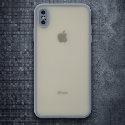 Apple İphone X Kılıf Montreal Silikon Kapak - Gri