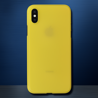 Apple İphone X Kılıf Pp Ultra İnce Kapak - Sarı