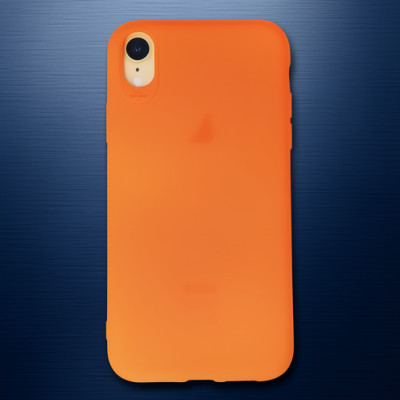 Apple İphone Xr Kılıf First Silikon - Parlak Turuncu