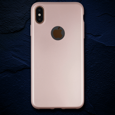 Apple İphone Xs Max Kılıf First Silikon - Rose Gold