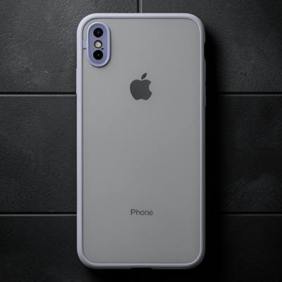 Apple İphone Xs Max Kılıf Montreal Silikon Kapak - Gri