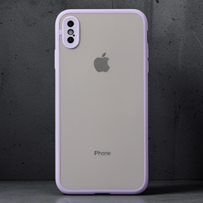 Apple İphone Xs Max Kılıf Montreal Silikon Kapak - Mor