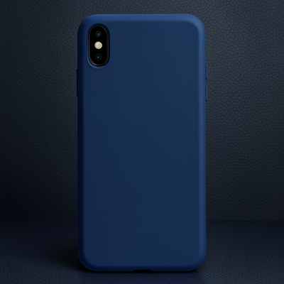 Apple İphone Xs Max Kılıf Nano İçi Kadife Silikon - Lacivert