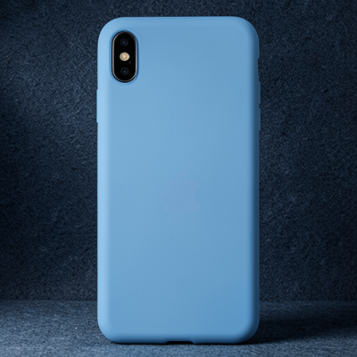 Apple İphone Xs Max Kılıf Nano İçi Kadife Silikon - Mavi