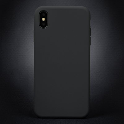 Apple İphone Xs Max Kılıf Nano İçi Kadife Silikon - Siyah