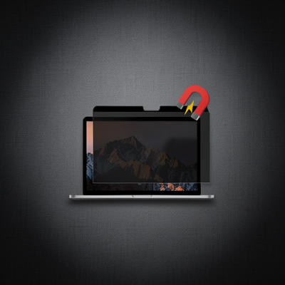 Apple Macbook Air 13.3 Macbook Manyetik Hayalet Ekran Koruyucu - Siyah