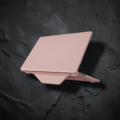 Apple Macbook Air 15 2024 Macbook Deri Kapak - Pembe