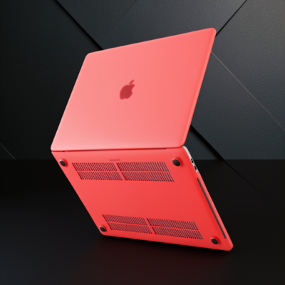 Apple Macbook Pro 13 2020 Macbook Buzlu Kapak - Kırmızı