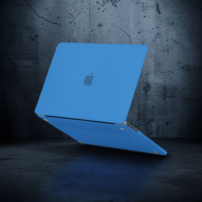 Apple Macbook Pro 13 2020 Macbook Buzlu Kapak - Mavi