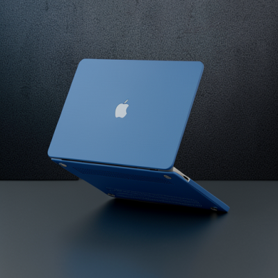 Apple Macbook Pro 13 2021 Macbook Buzlu Kapak - Mavi
