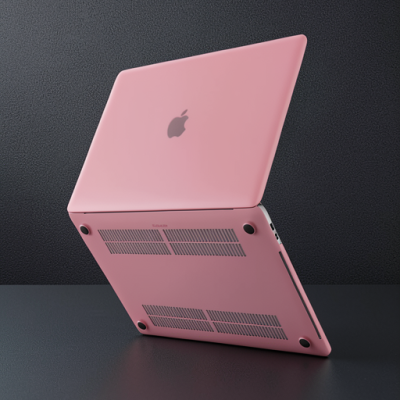 Apple Macbook Pro 13 2021 Macbook Buzlu Kapak - Pembe