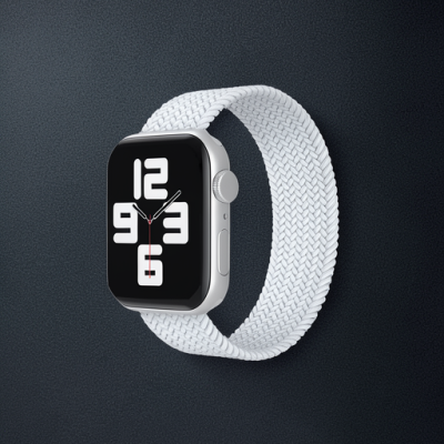 Apple Watch 38mm Ayarlı Solo Silikon Kordon - Beyaz