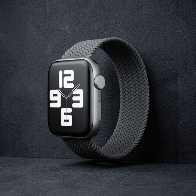 Apple Watch 38mm Ayarlı Solo Silikon Kordon - Gri