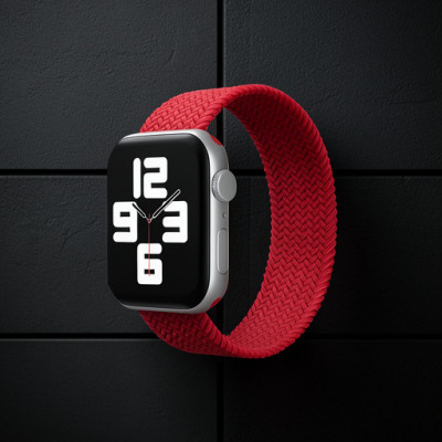 Apple Watch 38mm Ayarlı Solo Silikon Kordon - Kırmızı