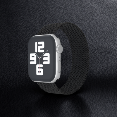 Apple Watch 38mm Ayarlı Solo Silikon Kordon - Siyah