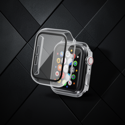 Apple Watch 38mm Camlı Kasa Ekran Koruyucu - Şeffaf