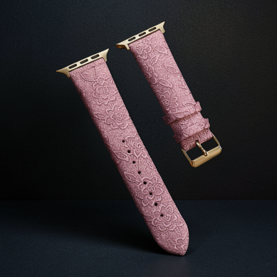 Apple Watch 38mm Creeper Desenli Kordon - Rose Gold
