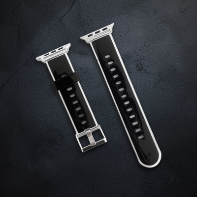 Apple Watch 38mm Jelly Silikon Kordon (saat Değildir) - Siyah