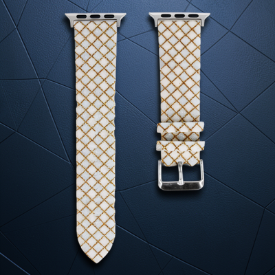Apple Watch 38mm Karo Motif Kordon - Mavi